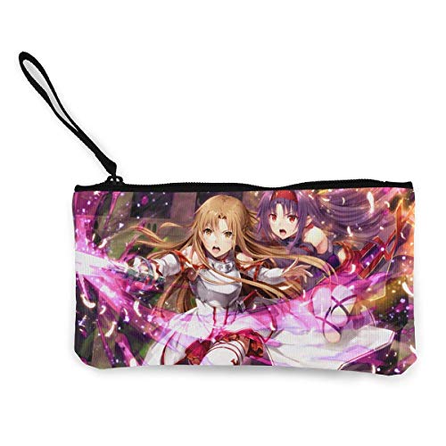 Preisvergleich Produktbild Japanische Anime Style Leinwand Münzgeldbörse Reißverschluss Tasche Kosmetik Make-up Taschen Handytasche mit Griff Multifunktion Reise Kosmetik Tasche Brieftasche Taschen Brieftaschen Geldbörsen