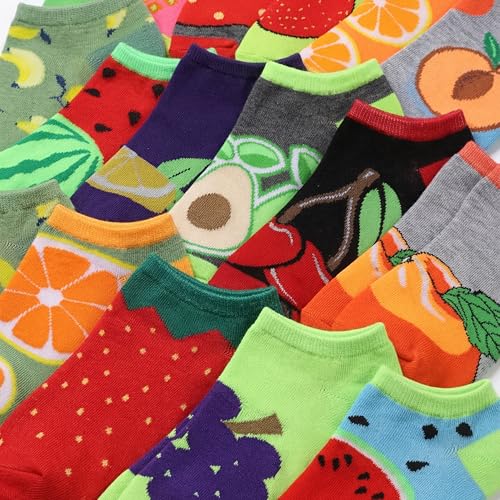 Image of Tipi Toe Women's 20 Pack Colorful Low Cut Socks - Lightweight, Breathable Design for All-Day Comfort Sizes 9-11 /10-13