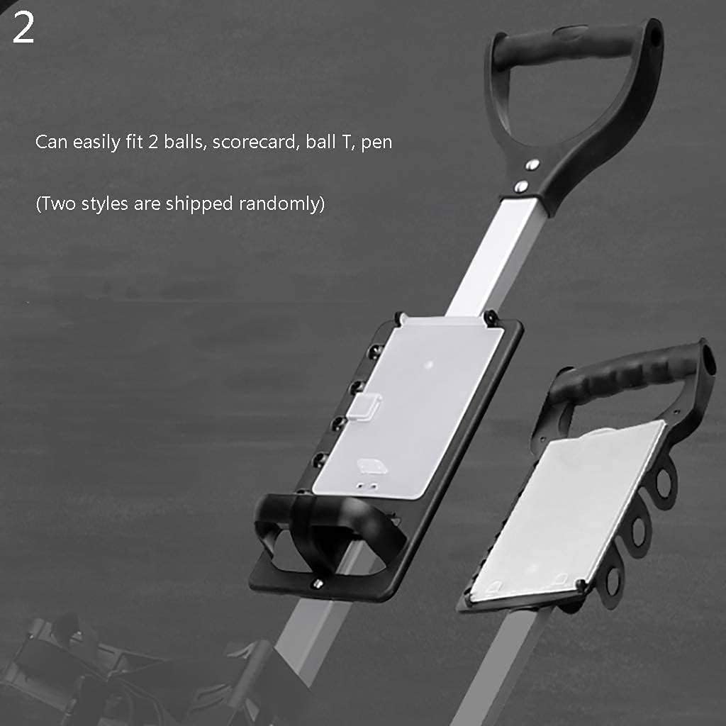 Cube Golf Trolley Foldable 3-Wheel Golf Push Cart Golf Pitch Tool Supplies Golf Cart with Multi-Function Panel