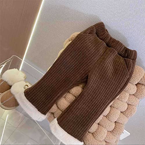 Fleece Stockings for Girl Toddler Kids Baby Girls Cotton Knitted Lined Leggings Stretchy Basic Ankle Length Pants4
