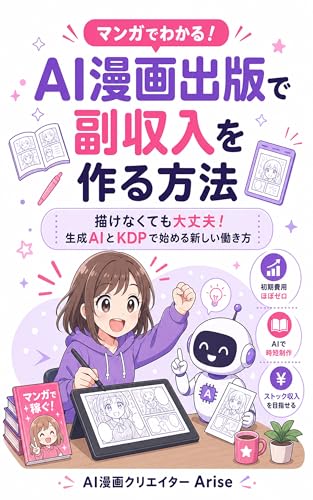 マンガでわかる!AI漫画出版で副収入を作る方法【漫画版】: 描けなくても大丈夫！生成AIとKDPで始める新しい働き方