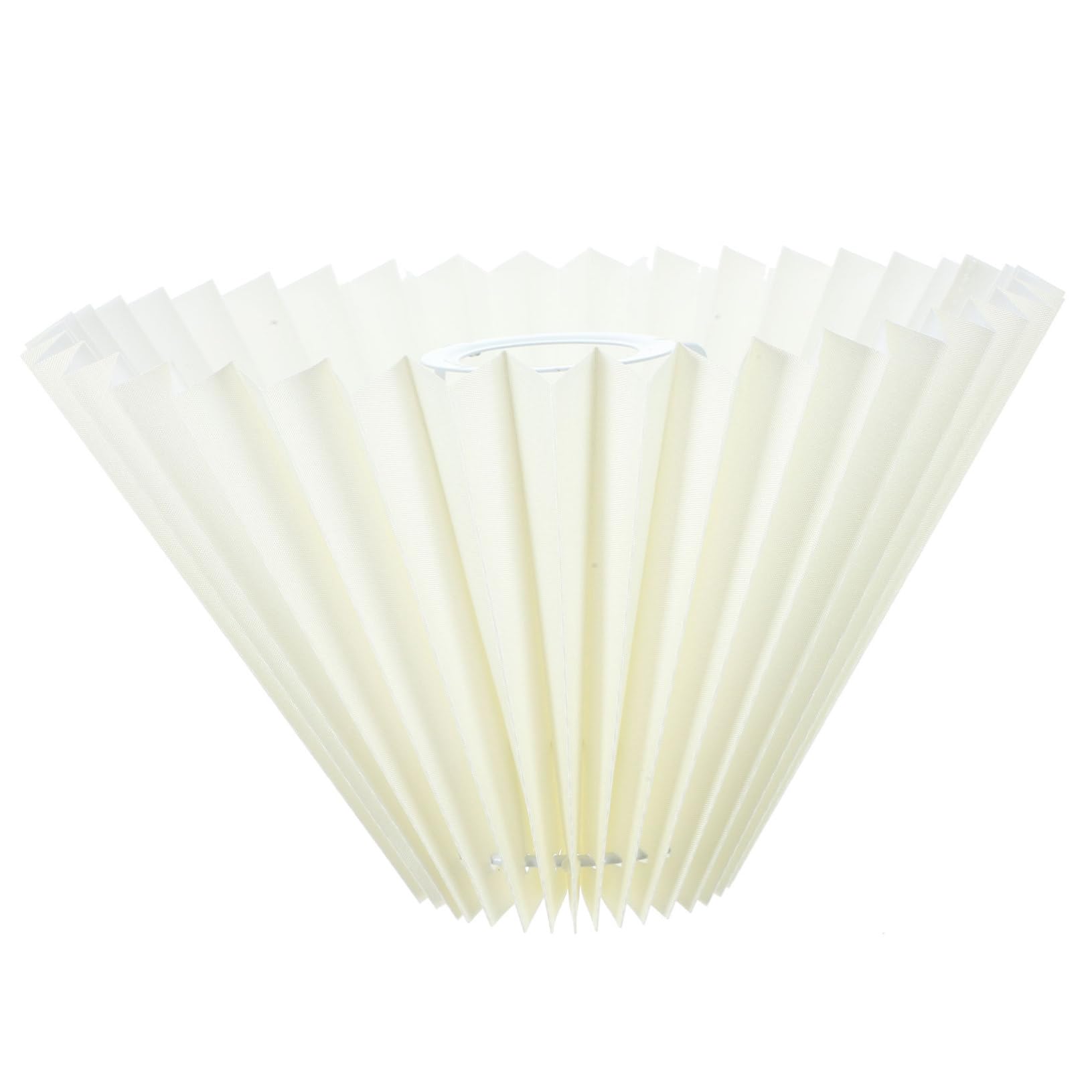 Veemoon Fabric Lampshade Pleated Design for Ceiling and Floor Lights, Yellow Cloth Lamp Shade with Iron Frame, Easy to Use and Lamp Protection, for Bedroom and Study Decoration