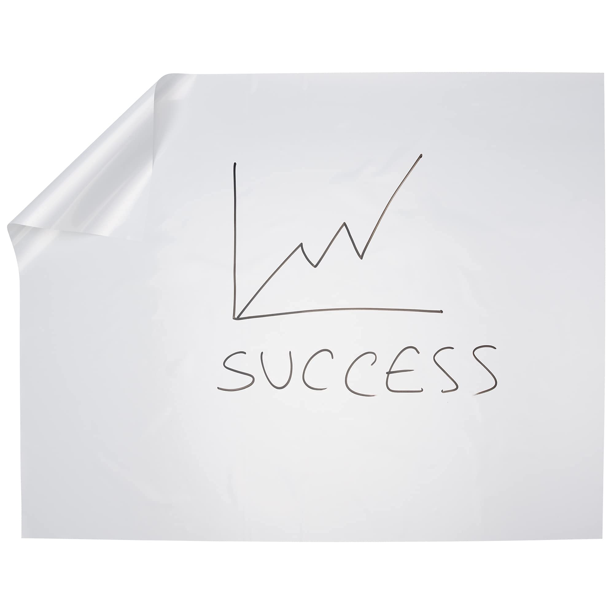 Elektrostatische Whiteboard Folie A1 | Selbstklebendes Flipchart-Papier, 20 Blatt, weiß | Static Sticky Whiteboard Paper | Haftet auf allen Oberflächen, beweglich und verschiebbar