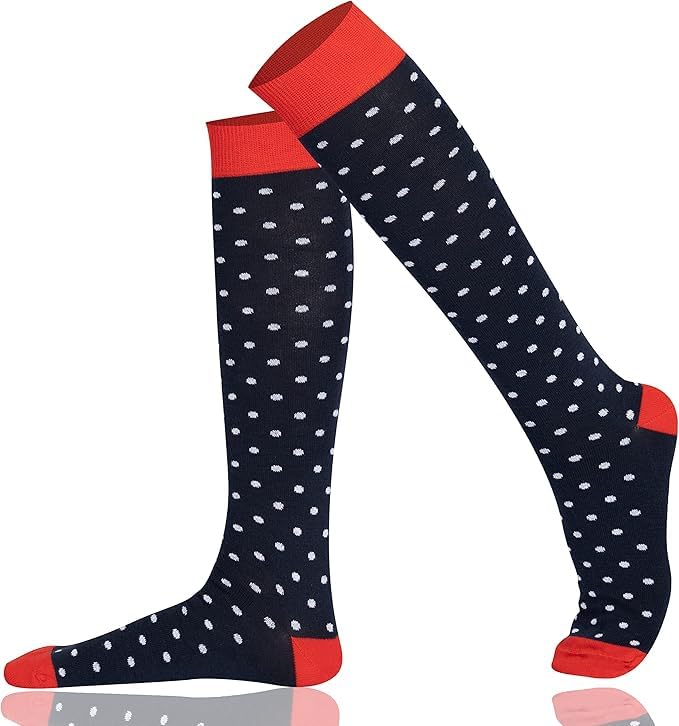 Image of Mysocks Unisex Extra Fine Combed Cotton Knee High Socks, Hand Linked Toe, Soft Latex Band