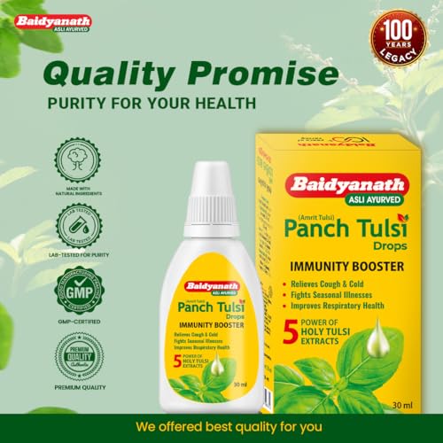 Image of Baidyanath Panch Tulsi Drops - Immunity Booster - 30 ml