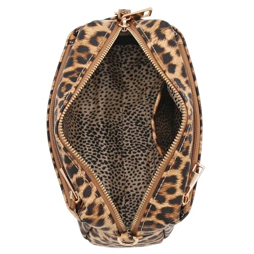 Image of FashionPuzzle Triple Zip Small Crossbody Bag