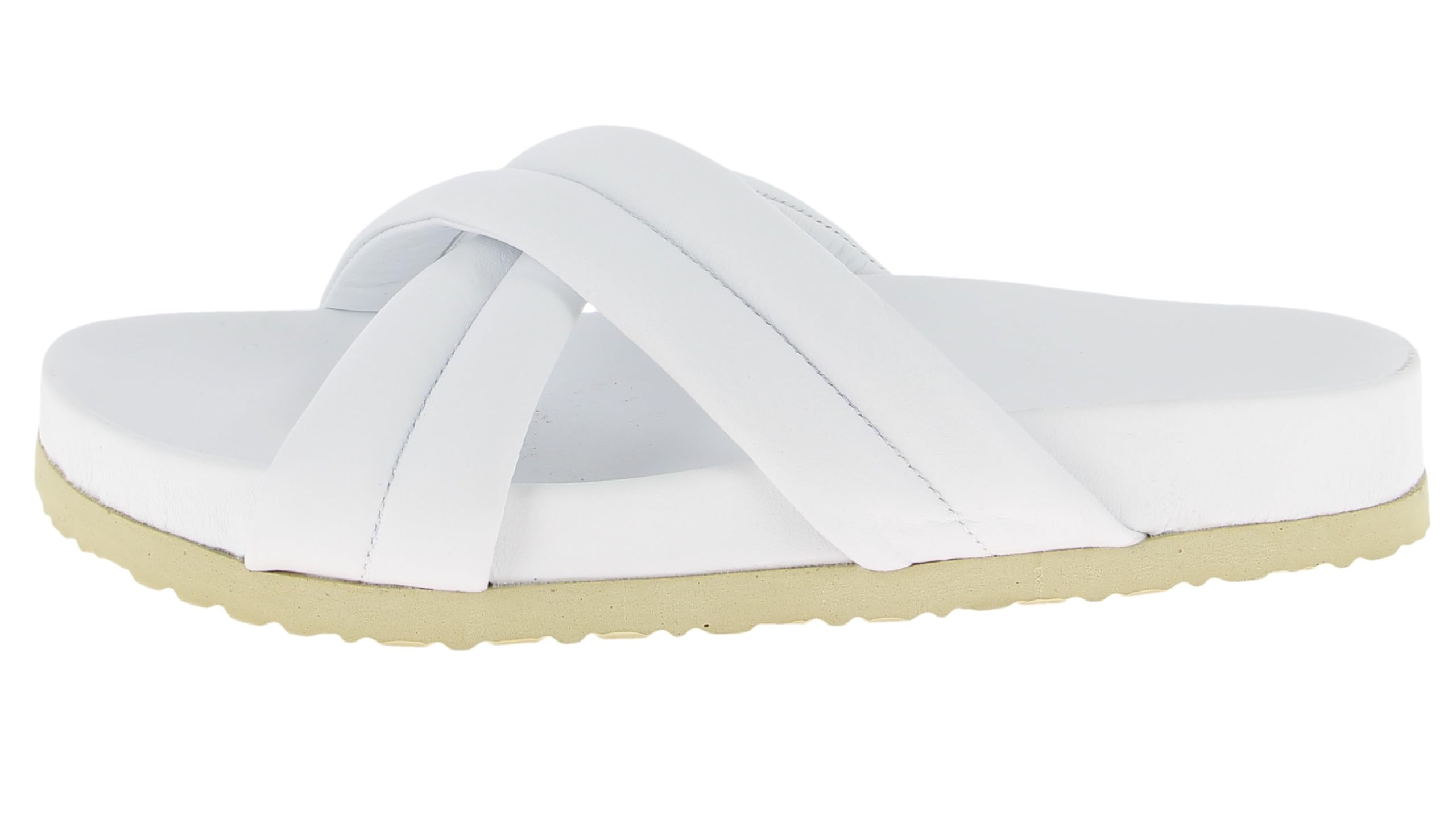 Andrea Conti Women's Damen Pantolette Loafer Flat, White, 6.5 UK