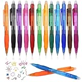 Kesote Radierbarer Kugelschreiber 12 Farbe Gelstifte Radierbar 0.5mm Tintenroller Radierstift Radierbare Stifte Erasable Pen