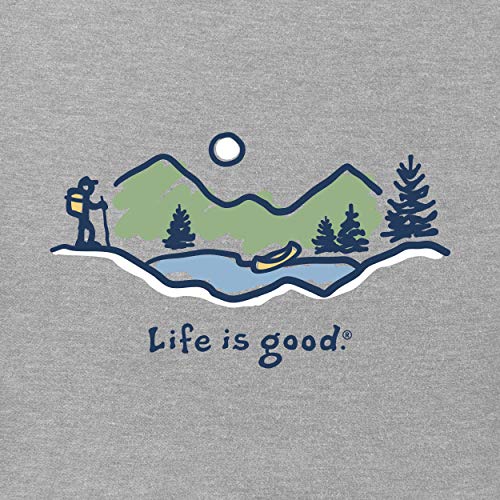 T-Shirt Hiking Jake Crusher Life Is Good pour Homme en Coton