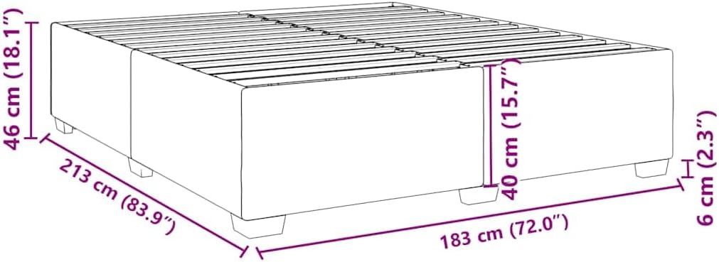 Black California King Bed Frame Sturdy Platform Foundation with slatted Mattress Support, Durable Heavy-Duty Plywood and Pine Wood Construction, Modern Minimalist Bedroom Furniture