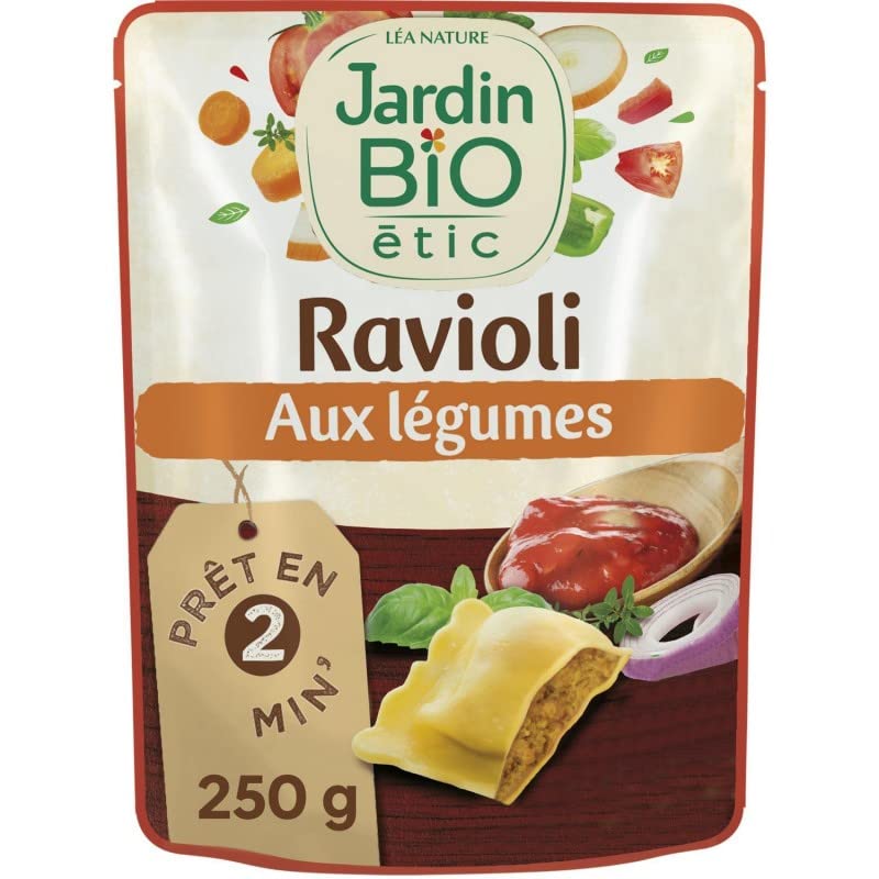 JARDIN BIO - Ravioli Légumes Bio 250G - Lot De 4