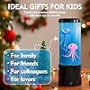Probuk Lampe Méduse LED Aquarium 20,3 cm, 7 Couleurs Changeantes 4 Modes, Veilleuse Relaxante USB, Déco Intérieure pour Chambre Salon Bureau, Cadeau Original Enfants Adultes