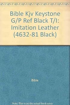 Hardcover Bib: KJV Keystone Giant Print Reference Bible (4632-81 Black) [Large Print] Book