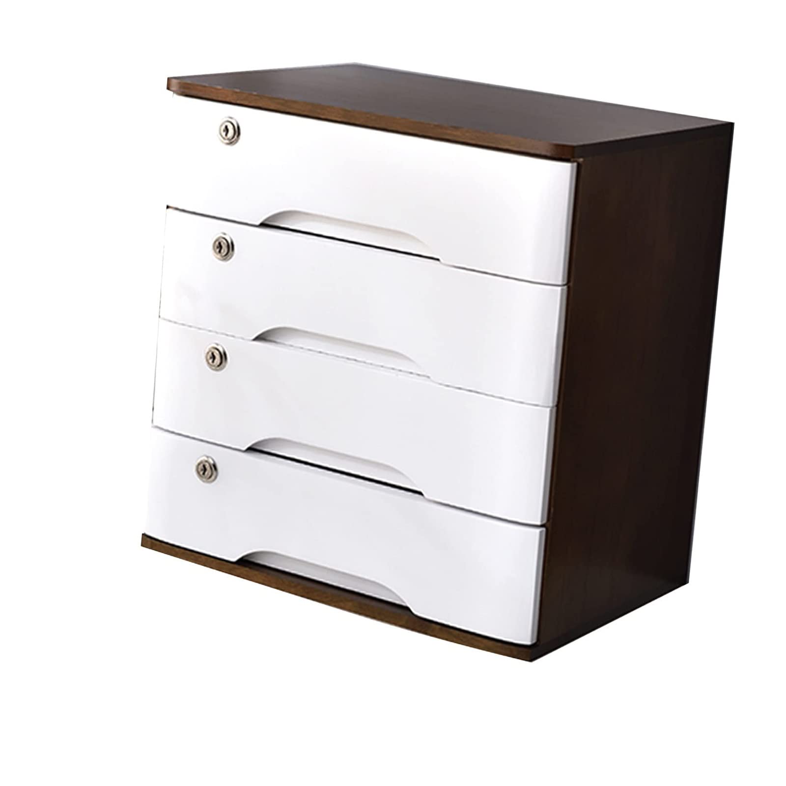 Aioneer D Wooden Esk Storage Box Able Rawers Flat File Cabinet Organizer For Ocuments & Accessories Esk File Storage Solution For Home Or Office 2 Rawers-4 Rawers