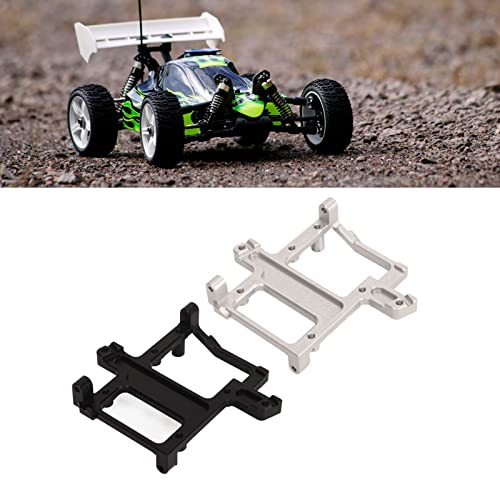 Reliant Jazzy Aluminum Alloy RC Servo Bracket | High Strength Replacement for Off - Road Vehicles | No - Bend Design for Extreme Conditions | Easy Install Car Gear Box Mount (Silver)