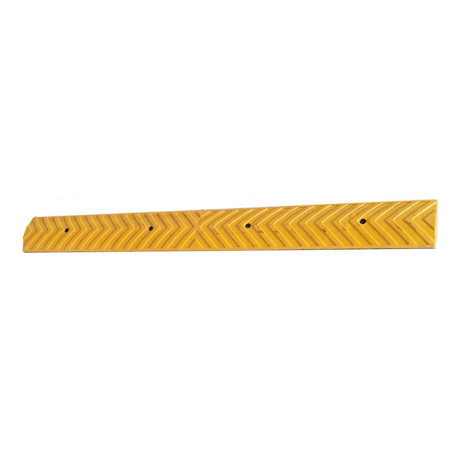 Mini reductor de velocidad modular de goma amarillo con medidas de 100x10x2cm