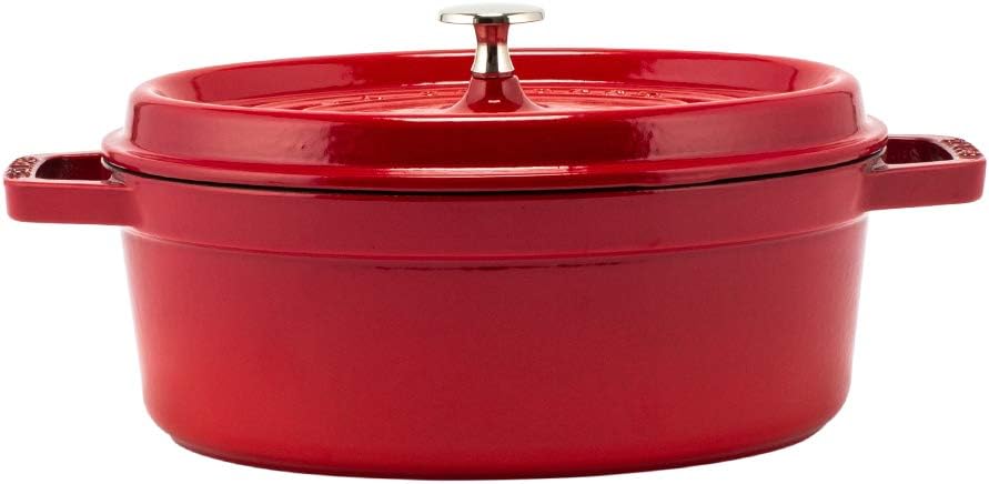 Staub ストウブ ココットオーバル 27cm チェリーレッド Amazon｜[ ストウブ ] Staub ピコ・ココット オーバル 27cm チェリー