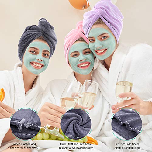 Microfibre-Hair-Towel-Wrap-ROSSHINE-3-Pack-Hair-Towel-Turban-65x25-cm-Ultra-Absorbent-Hair-Wrap-Towel-Anti-Frizz-Quick-Dry-Head-Towel-Wrap-for-Women-Girl-Curly-Wet-Long-Short-Thick-Hair