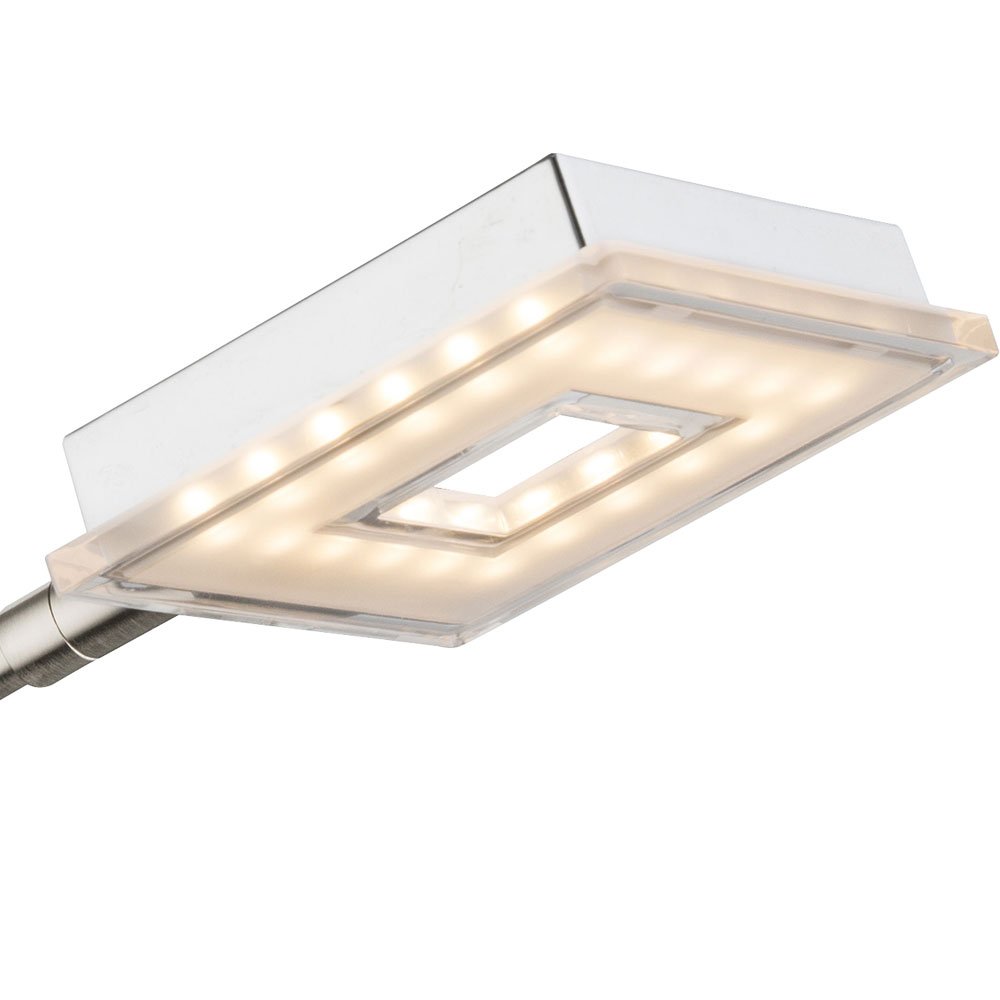 Lampada da tavolo a LED da lavoro cromato lampada da lettura interruttore regolabile Globo 56138-1T