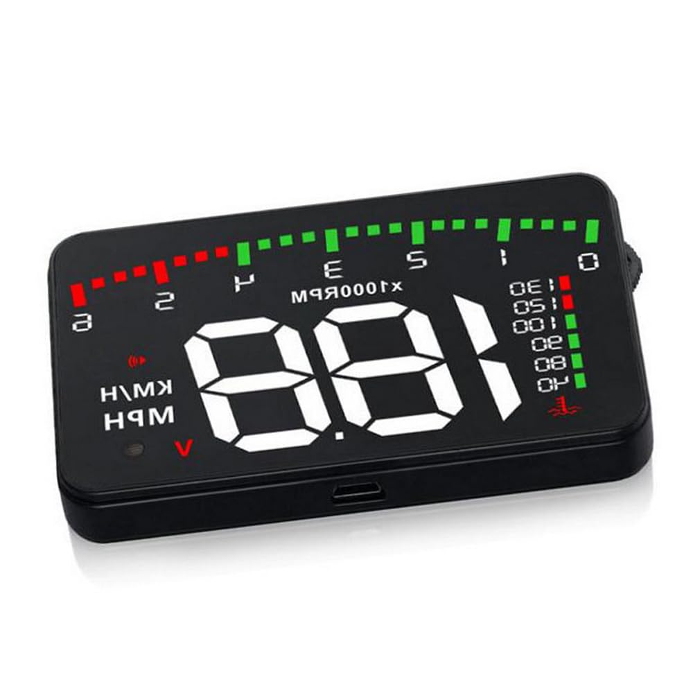EJHJH Car HUD Head Up Display Digital Speedometer for KIA Soul Seltos Sportage Sorento Telluride NIRO EV6 EV9, Digital Car HUD Display with Overspeed Notification Auto Brightness