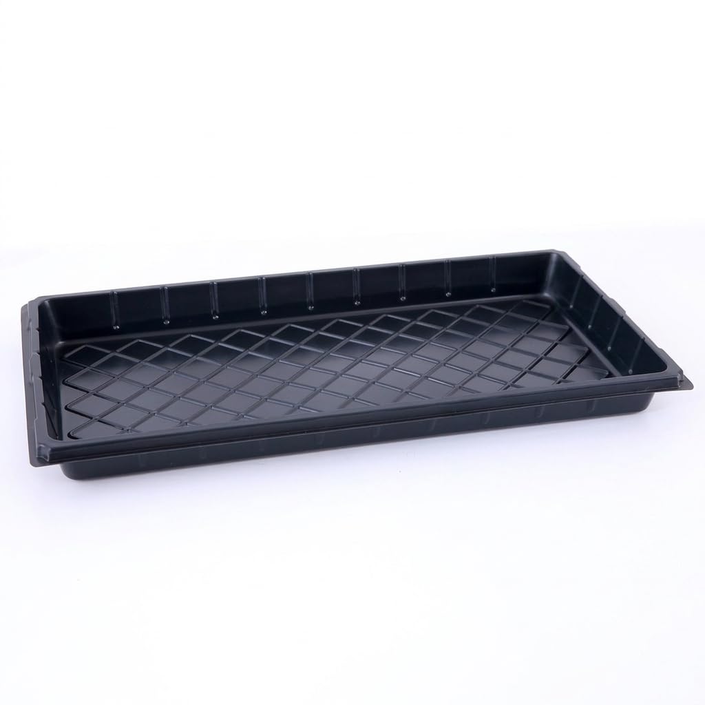 Sharplace 1 Pack Seed Trays Indoor Portable Sturdy Reusable Nursery Seedling Trays Germination Starter Container Sprout Starting Tray for Plants Potting Garden Greenhouse Hydroponic, without hole
