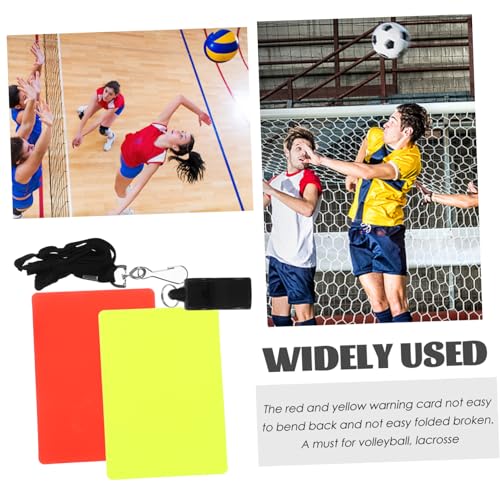 BESPORTBLE set silbatos y tarjetas para árbitro fútbol miniatura 5