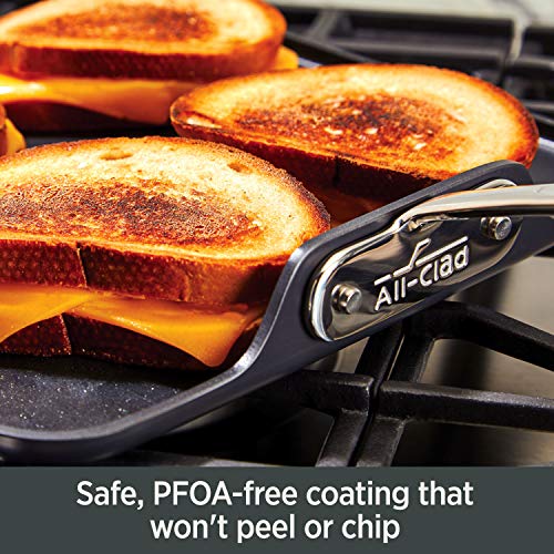 All-Clad H911S464 Essentials Nonstick Skillet Set, 4-Piece, Grey All-Clad H911S464 Essentials Nonstick Skillet Set, 4-Piece, Grey