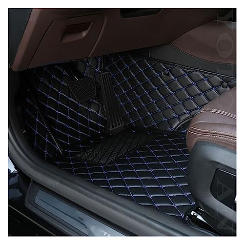 Tapis de sol voiture en caoutchouc noir et bleu pour Borgward BX7 et BX5