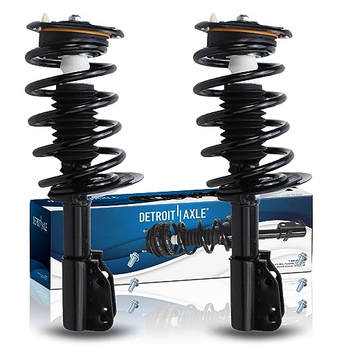 Image of Detroit Axle - Pair Front Struts for Buick Park Avenue Riviera 1998 1999 2000 2001 2002 2003 2004 2005 Complete Struts w /Coil Spring Assembly Replacement