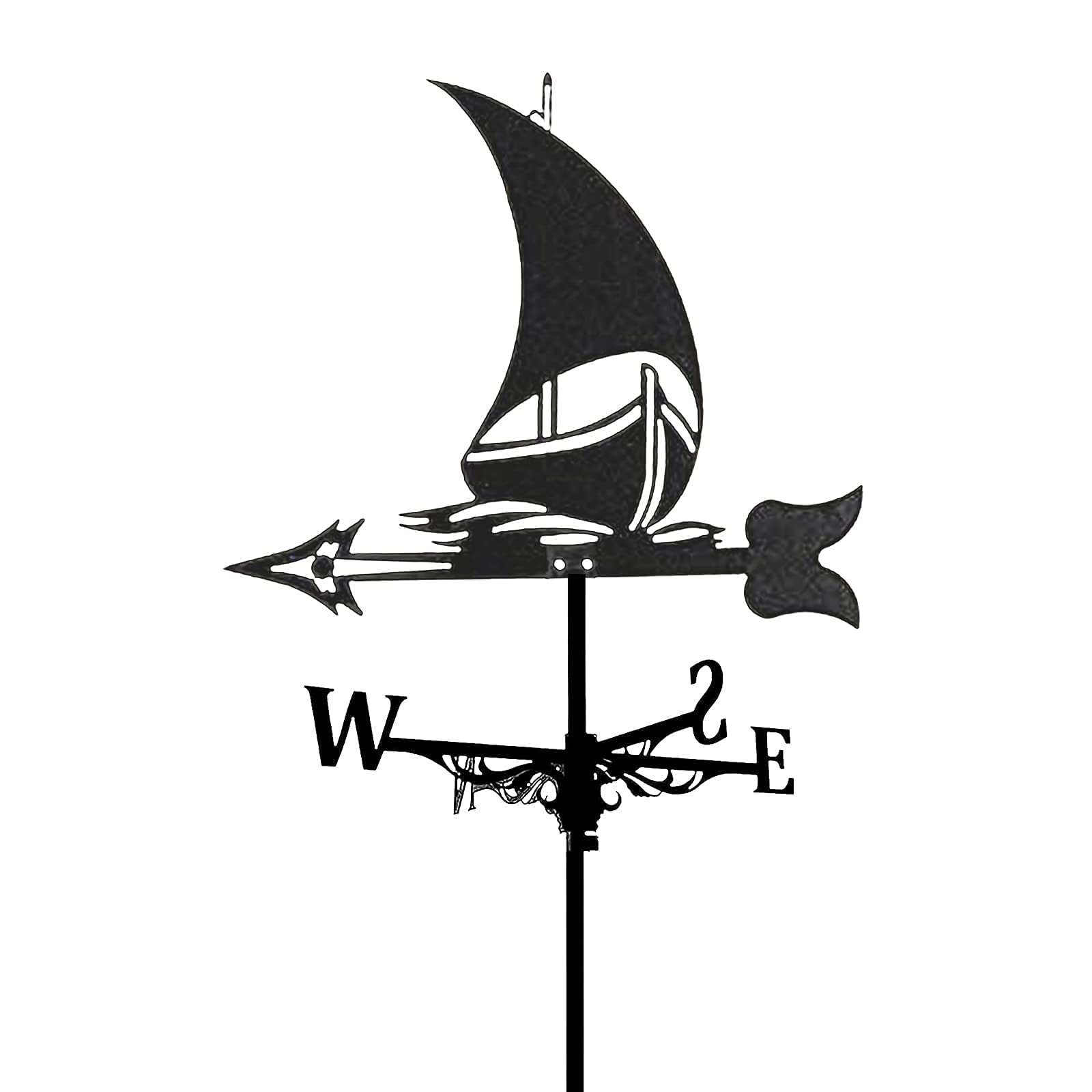 TAXXII Weather Vane Metal Weathervane Retro Farm Scene Garden Stake Wind Direction Indicator, Decoions Vane-Color 4