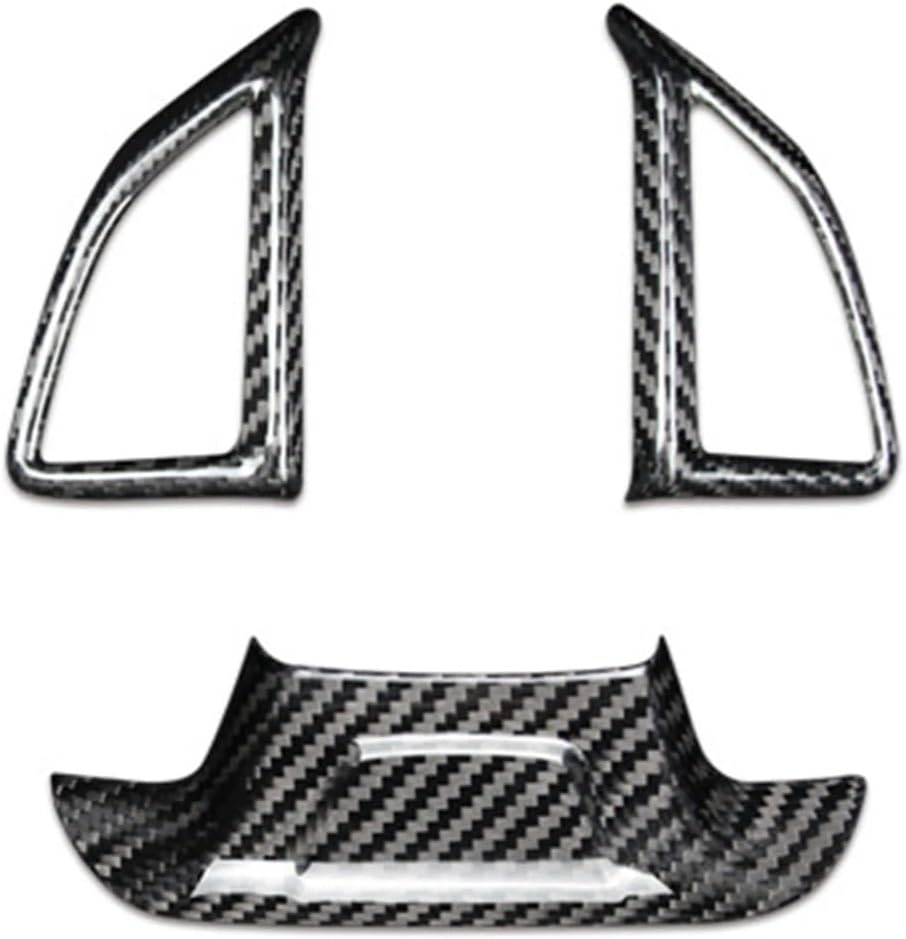 for chevrolets Camaro 2016-2023 Gear Steering Wheel Knob Switch Key Button Panel Cover Trim Real Carbon Fiber Frame Sticker Decor