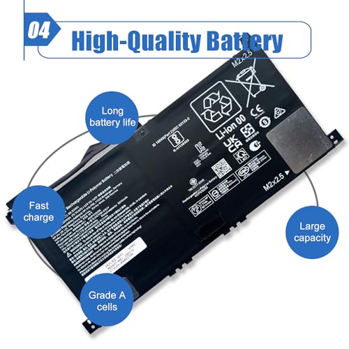 Image of 66.52Wh WF04XL Laptop Battery Replace for HP Envy 13 inch X360 13-BF0000 13-BF0000CI 13-BF0000NC 13-BF0000NX 13-BF0024NA 13-BF0011NA 13-BF0123NW 13-BF0977ND Series HSTNN-OB2Y M89926-1D1