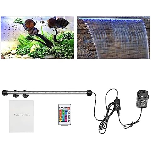 Esyogen Aquarium Strip Light w/Remote Control 5050 LED RGB IP68 Lamp Submersible Light Cover