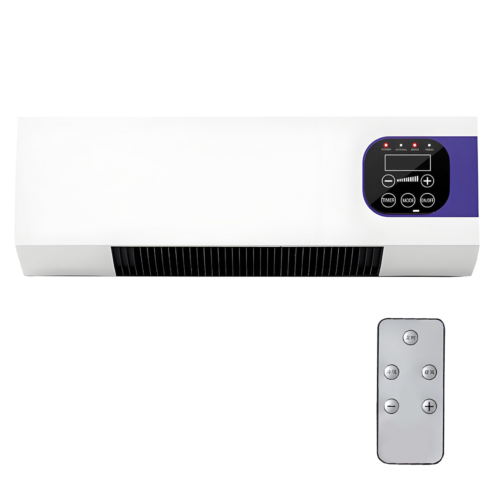 Ventilador De Pared Con Control Remoto,Portátil Climafy con Control Remoto,Aire Acondicionado De Pared Reversible Split,Sin Unidad Exterior,Temperatura Constante Inteligente, Para Hogar O Oficina (D)