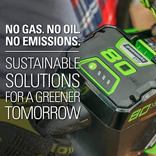 Image of Greenworks PRO 80V 2.5Ah Lithium-Ion Battery (Genuine Greenworks Battery / 75+ Compatible Tools)