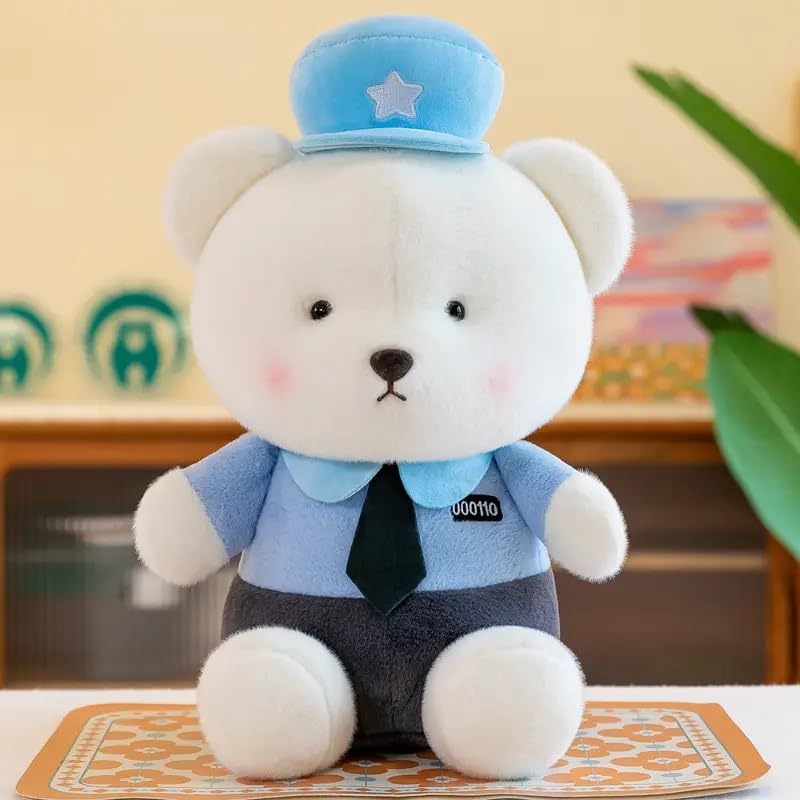 Image of 20cm Patrol Teddy Bear Soft Toy for Kids Plush Panda Toys Gift Babies Cuddly Animal Stuffed Cute Teddybear Plushie Safe & Huggable Gifts for Toddlers, Boys & Girls