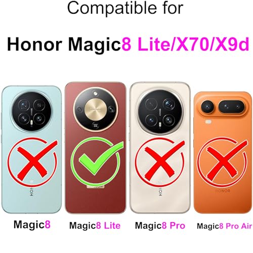 Coque de téléphone Honor Magic8 Lite étui portefeuille en cuir pour vos trajets