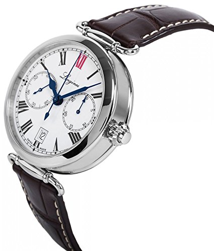 Longines Special Edition Heritage Chronograph Steel Mens Strap Watch Calendar L2.776.4.21.32