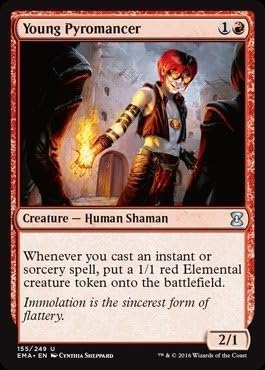 Magic The Gathering - Young Pyromancer (155/249) - Eternal Masters