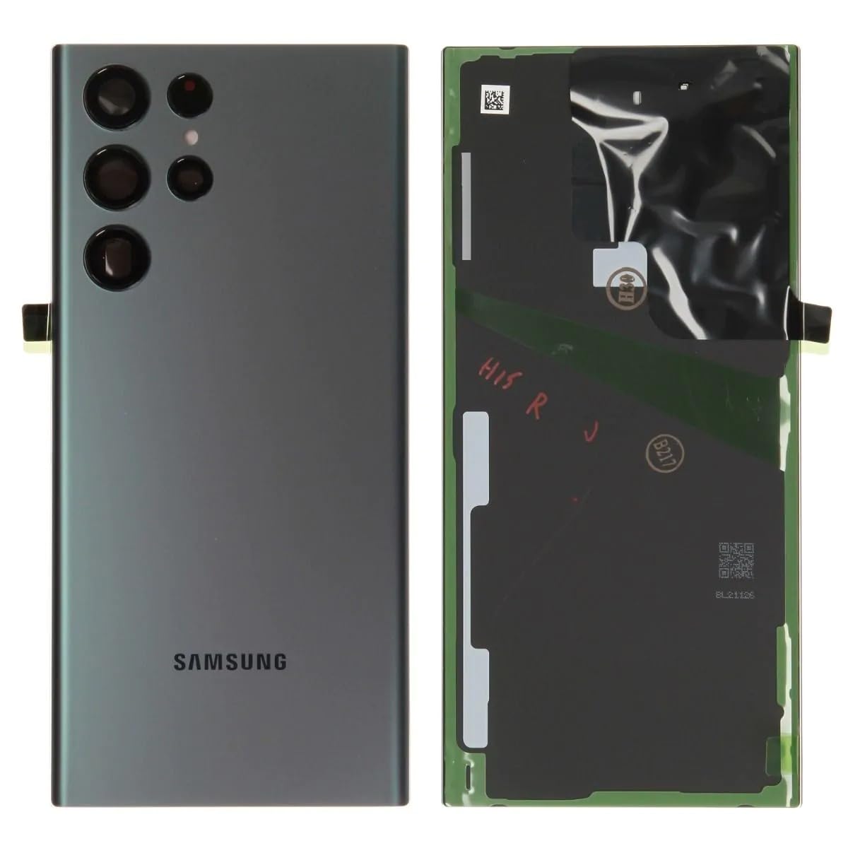 Back Panel with Camera Glass Lens for Samsung S22 Ultra Gray-image-32