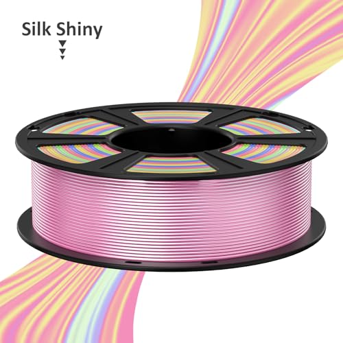 Image of GEEETECH Silk PLA Filament 1.75mm Yellow | Shiny 3D Filament, 1kg (2.2lbs) 1 Spool, Dimensional Accuracy + /- 0.02 mm, 3D Printer