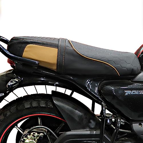Image of TVS Seat Cover for Sweat Free Comfortable Riding| Nylon Thread Stitching for Strength| Bike Riding Accessories|Heat & UV Ray Protection|Enhanced Tear Resistance
