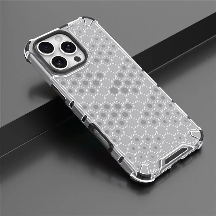 Image of Hard PC Back Case Cover for iPhone 16 Pro Max Anti Slip Ultra Thin Shockproof Reinforced Corners (Polycarbonate|Clear)