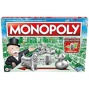 Hasbro Gaming – Juego Monopoly, Juego de Mesa clásico para la Familia de 2 a 6 Jugadores, para niños a Partir de 8 años