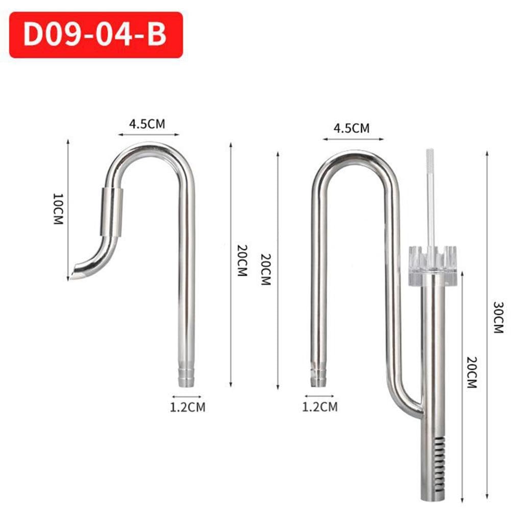 Tubo Filtro Riutilizzabile per Acquario Lily in Acciaio Inox con Ingresso E Uscita per Acquario Piantumato (12 Mm, 16 Mm), 12 Olio-Pellicola Regolare