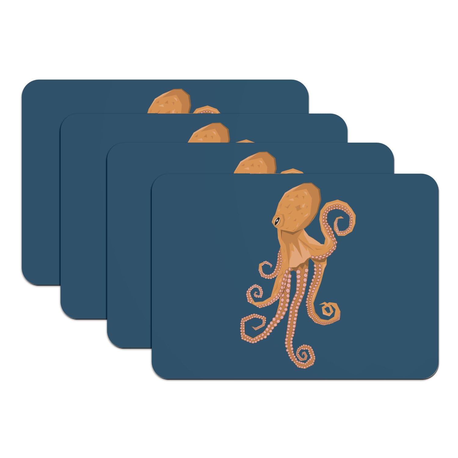 Tapis de table pieuvre océan pour repas de famille sans tache