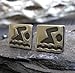 Swimmer Swim Stud Earrings Polished Sterling Silver Handmade in USA