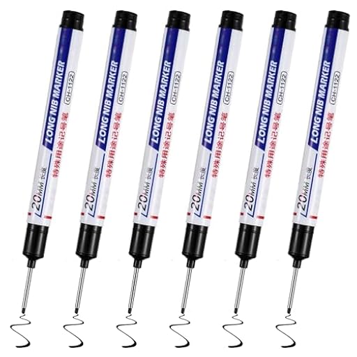 Bewudy 6 rotuladores de agujeros profundos de 20 mm, punta extralarga, de plástico, para madera, plástico, pared, metal, cartón, obras (negro) | Ya disponible en tu tienda friki favorita! En mundofriki.es! Bewudy 6 rotuladores de agujeros profundos de 20 mm, punta extralarga, de plástico, para madera, plástico, pared, metal, cartón, obras (negro) | Ya disponible en tu tienda friki favorita! En mundofriki.es!