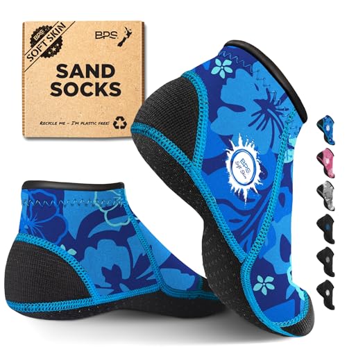 Image of BPS 'Aqua Series' 3mm Neoprene Water Socks for Sand, Beach, Soccer, Volleyball, Wetsuit Booties