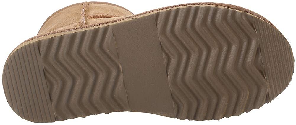 Damen Schneestiefel wasserdichte Leder Winterstiefel rutschfeste warme gefütterte Winterboots